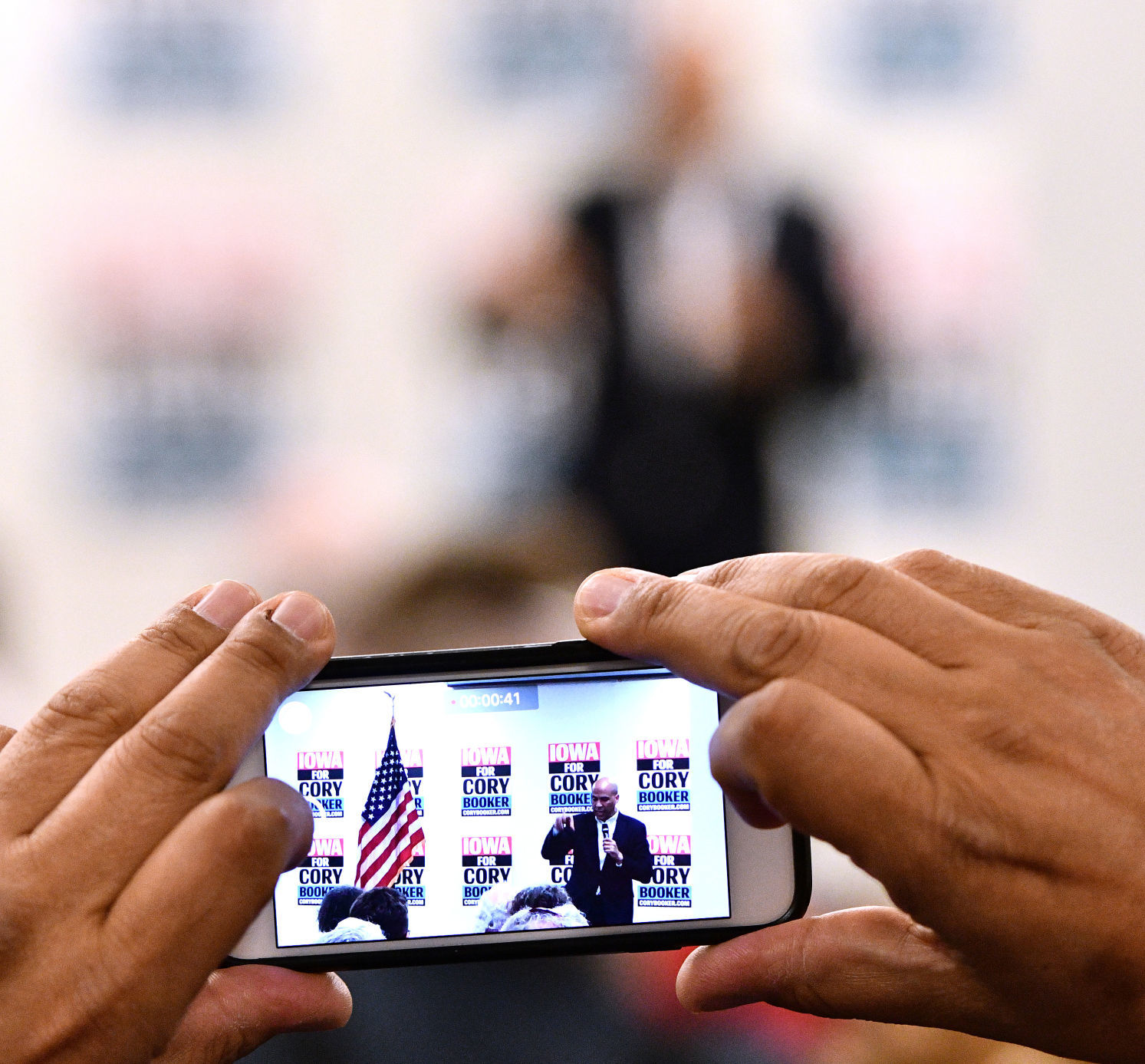 Cory Booker Sioux City campaign